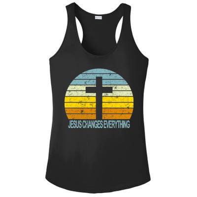 Jesus Changes Everything Ladies PosiCharge Competitor Racerback Tank