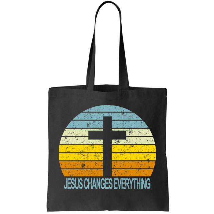 Jesus Changes Everything Tote Bag