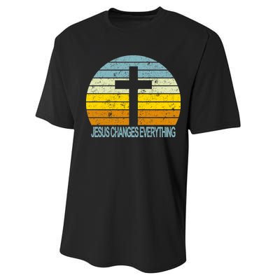 Jesus Changes Everything Performance Sprint T-Shirt