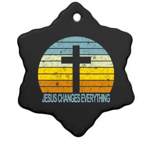 Jesus Changes Everything Ceramic Star Ornament