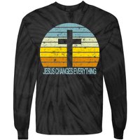 Jesus Changes Everything Tie-Dye Long Sleeve Shirt