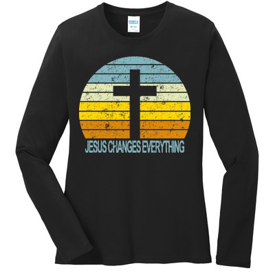 Jesus Changes Everything Ladies Long Sleeve Shirt