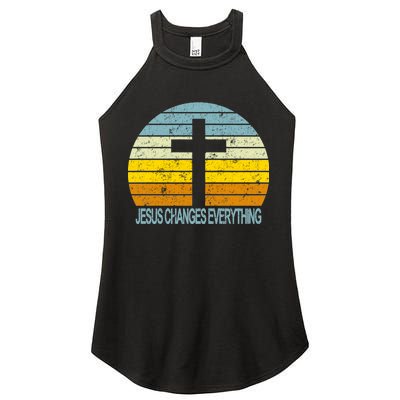 Jesus Changes Everything Women's Perfect Tri Rocker Tank