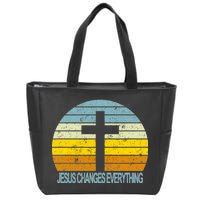 Jesus Changes Everything Zip Tote Bag