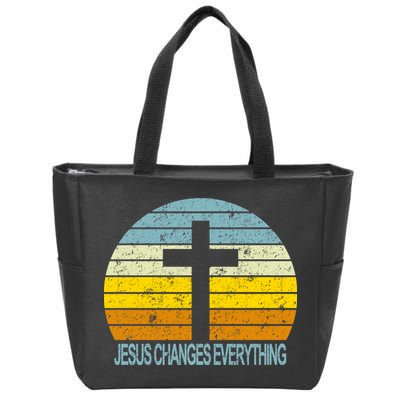 Jesus Changes Everything Zip Tote Bag