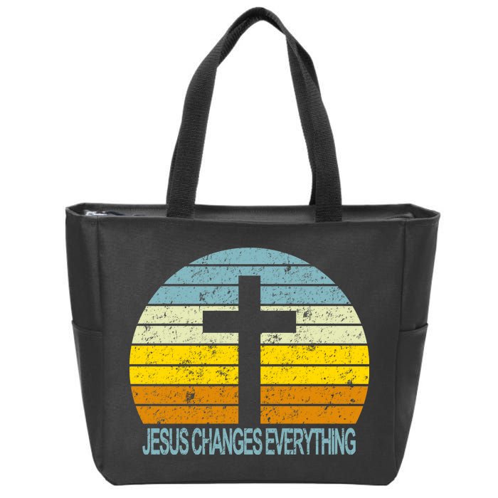 Jesus Changes Everything Zip Tote Bag