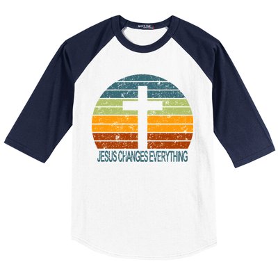 Jesus Changes Everything Baseball Sleeve Shirt