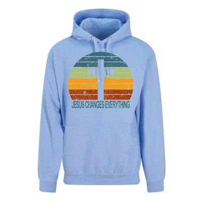 Jesus Changes Everything Unisex Surf Hoodie