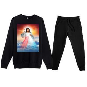 Jesus Christ Premium Crewneck Sweatsuit Set