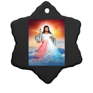 Jesus Christ Ceramic Star Ornament