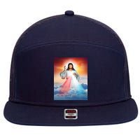 Jesus Christ 7 Panel Mesh Trucker Snapback Hat