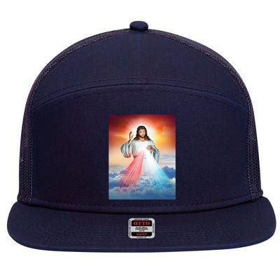 Jesus Christ 7 Panel Mesh Trucker Snapback Hat