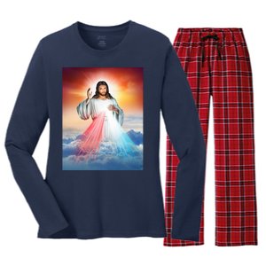 Jesus Christ Women's Long Sleeve Flannel Pajama Set 