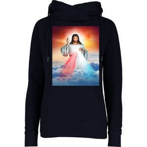 Jesus Christ Womens Funnel Neck Pullover Hood