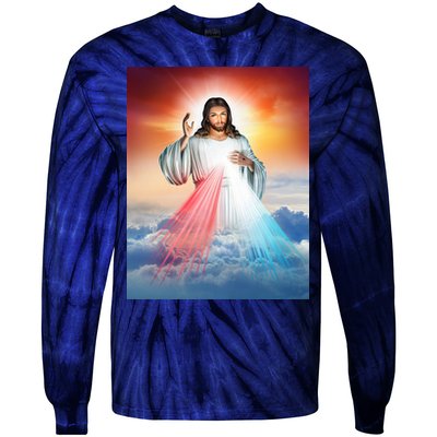 Jesus Christ Tie-Dye Long Sleeve Shirt