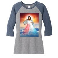 Jesus Christ Women's Tri-Blend 3/4-Sleeve Raglan Shirt