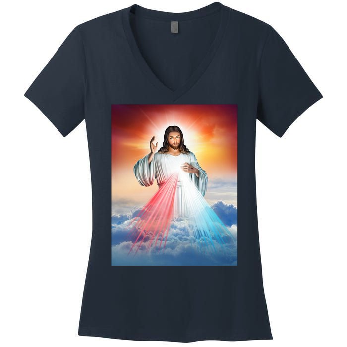 Jesus Christ Women's V-Neck T-Shirt