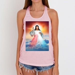 Jesus Christ Women's Knotted Racerback Tank