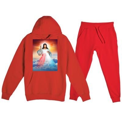 Jesus Christ Premium Hooded Sweatsuit Set