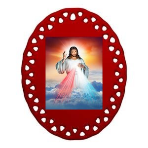 Jesus Christ Ceramic Oval Ornament