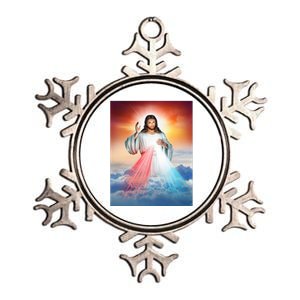 Jesus Christ Metallic Star Ornament