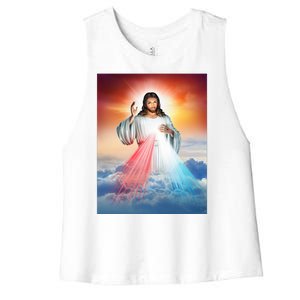 Jesus Christ Women's Racerback Cropped Tank