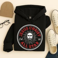 Jesus Christ All Star Est 00 Converse Hoodie