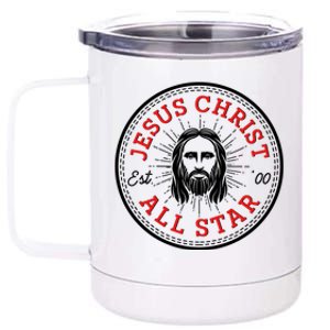 Jesus Christ All Star Est 00 Converse 12 oz Stainless Steel Tumbler Cup