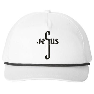 Jesus Christ Cross Faith Snapback Five-Panel Rope Hat