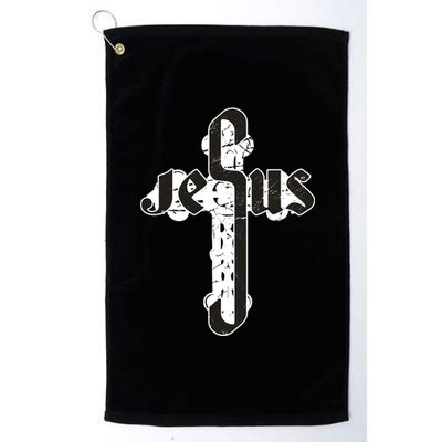 Jesus Christ Cross Faith Platinum Collection Golf Towel