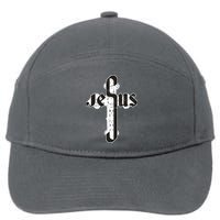 Jesus Christ Cross Faith 7-Panel Snapback Hat