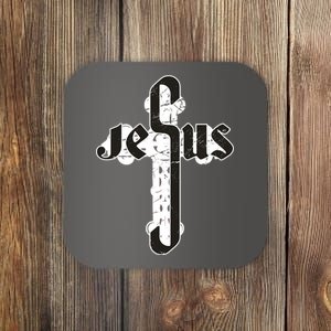 Jesus Christ Cross Faith Coaster