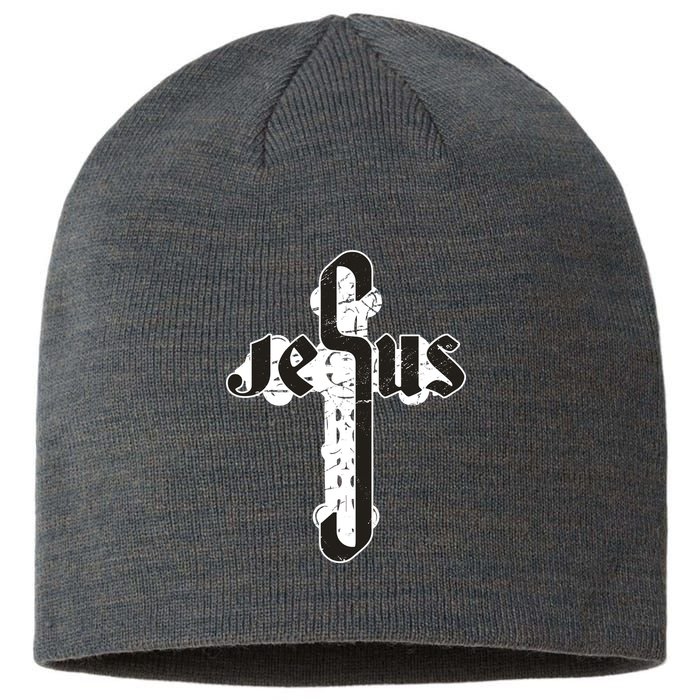 Jesus Christ Cross Faith Sustainable Beanie