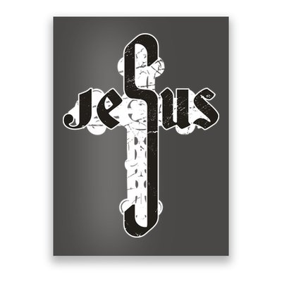 Jesus Christ Cross Faith Poster