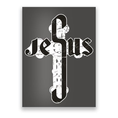 Jesus Christ Cross Faith Poster