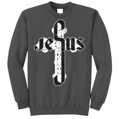 Jesus Christ Cross Faith Tall Sweatshirt