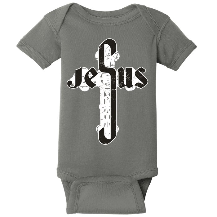 Jesus Christ Cross Faith Baby Bodysuit