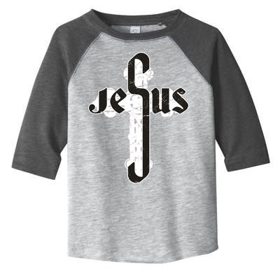 Jesus Christ Cross Faith Toddler Fine Jersey T-Shirt