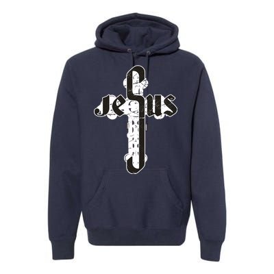 Jesus Christ Cross Faith Premium Hoodie