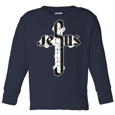 Jesus Christ Cross Faith Toddler Long Sleeve Shirt