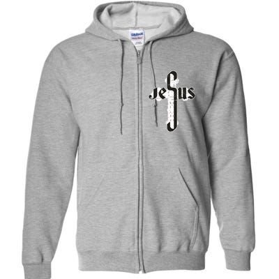 Jesus Christ Cross Faith Full Zip Hoodie