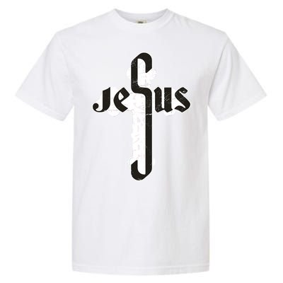 Jesus Christ Cross Faith Garment-Dyed Heavyweight T-Shirt