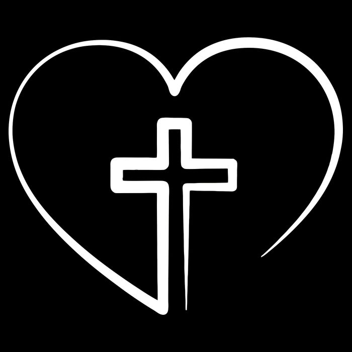Jesus Christ Cross Heart Cooling Performance Crew T-Shirt