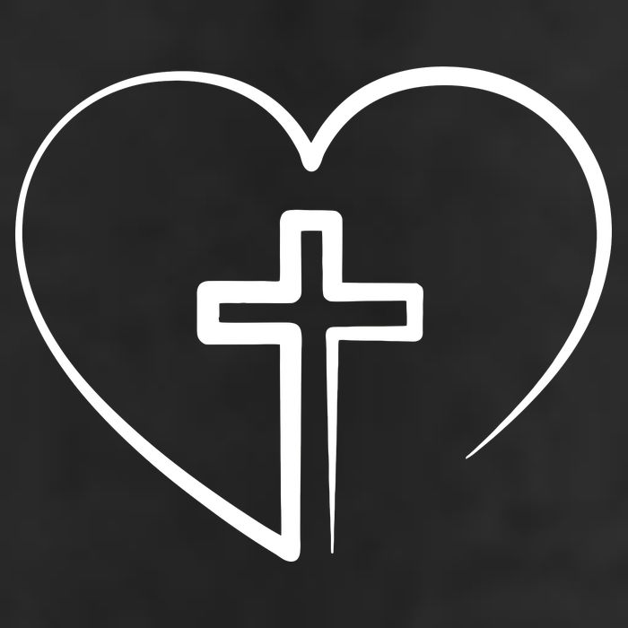 Jesus Christ Cross Heart Adult Drive Performance Visor