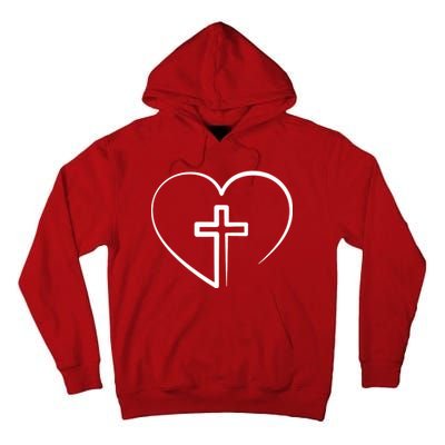 Jesus Christ Cross Heart Tall Hoodie