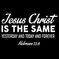 Jesus Christ Is The Same Hebrews 13:8 Stripe Pom Pom Beanie