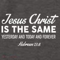 Jesus Christ Is The Same Hebrews 13:8 Vector Backpack