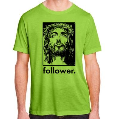 Jesus Christ Portrait Follower Adult ChromaSoft Performance T-Shirt