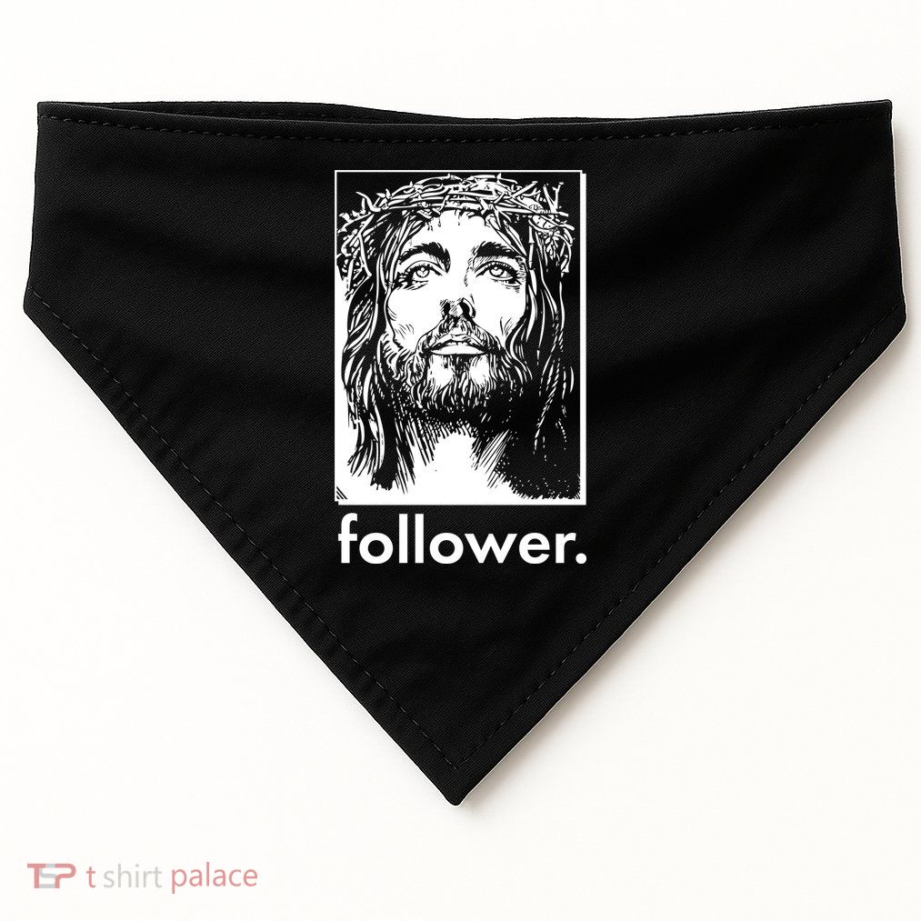 Jesus Christ Portrait Follower USA-Made Doggie Bandana