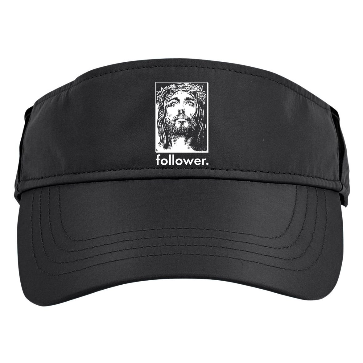 Jesus Christ Portrait Follower Adult Drive Performance Visor